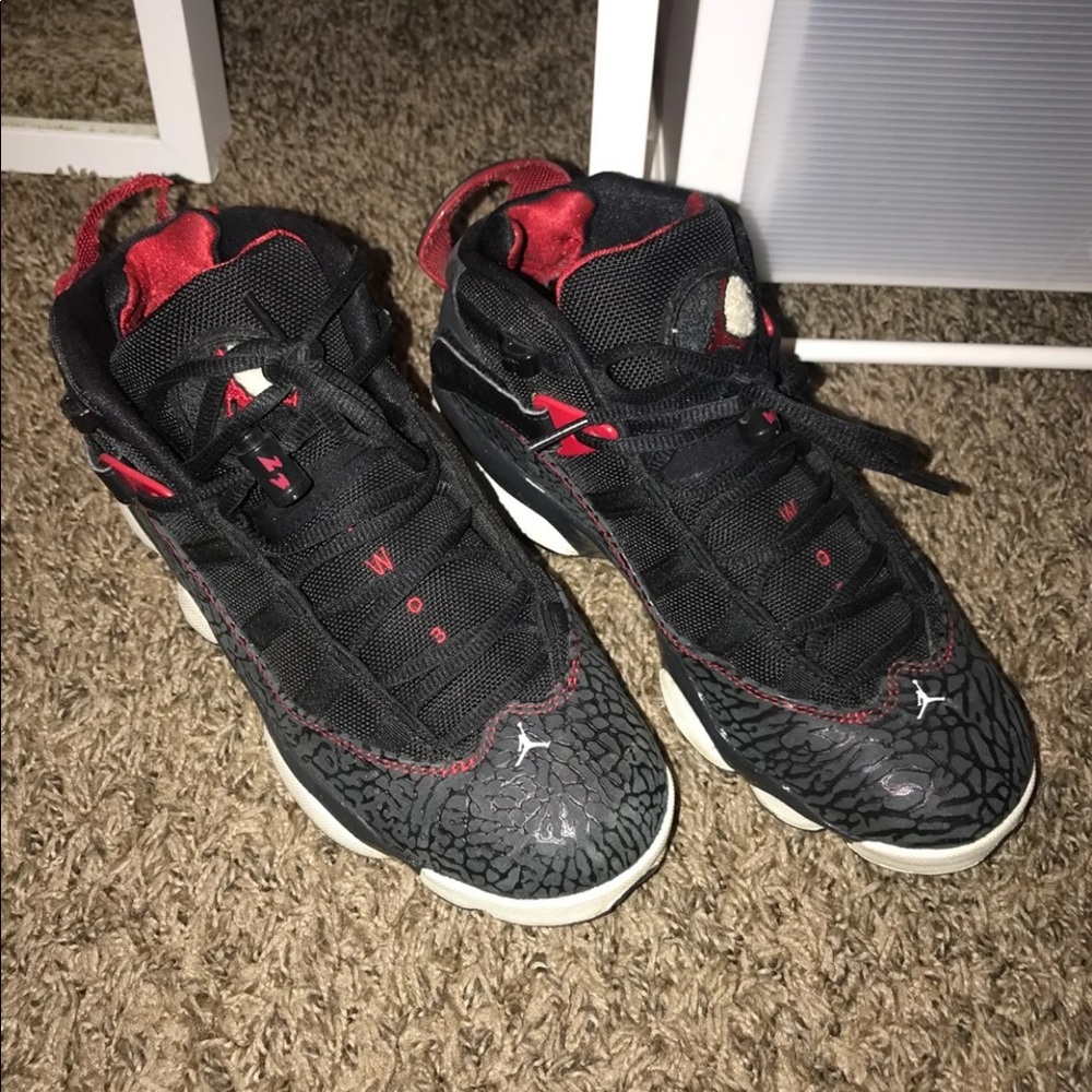 Red & Black Jordan 8s